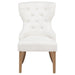 Baney Fabric Upholstered Dining Side Chair Beige and Rustic Honey