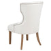 Baney Fabric Upholstered Dining Side Chair Beige and Rustic Honey