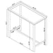 Tolbert 5-piece Bar Set with Acrylic Chairs Clear and Chrome