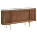 Ortega 4-door Marble Top Sideboard Buffet Cabinet Natural