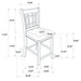 Lavon Wood Counter Height Dining Chair Tan and Espresso (Set of 2)