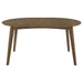 Jedda Oval 60-inch Extension Leaf Dining Table Dark Walnut