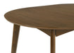 Jedda Oval 60-inch Extension Leaf Dining Table Dark Walnut