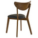 Jedda 5-piece Oval Dining Table Set Dark Walnut