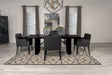 Catherine 5-piece Rectangular Dining Table Set Black