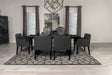 Catherine 7-piece Rectangular Dining Table Set Black