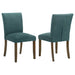 Paxton Upholstered Dining Side Chair Teal Blue (Set of 2)