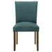 Paxton Upholstered Dining Side Chair Teal Blue (Set of 2)