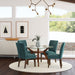 Paxton Upholstered Dining Side Chair Teal Blue (Set of 2)