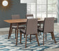 Redbridge 5-piece Rectangular Dining Set Natural Walnut