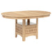 Lavon Oval 60-inch Wood Extension Leaf Dining Table Light Oak