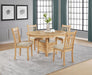 Lavon Oval 60-inch Wood Extension Leaf Dining Table Light Oak