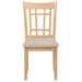 Lavon Wood Dining Side Chair Linen and Light Oak (Set of 2)