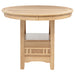 Lavon Oval 60-inch Counter Height Extension Dining Table Light Oak