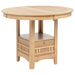 Lavon Oval 60-inch Counter Height Extension Dining Table Light Oak