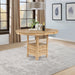 Lavon Oval 60-inch Counter Height Extension Dining Table Light Oak