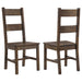Coleman Dining Side Chair Rustic Golden Brown (Set of 2)