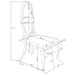 Anchorage Upholstered Dining Chair Cream White (Set of 2)