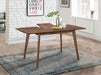 Alfredo 63-inch Extension Leaf Dining Table Natural Walnut