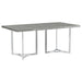 Sterling 72-inch Rectangular Dining Table Grey Faux Marble