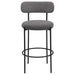 Viola Boucle Upholstered Bar Chair Grey (Set of 2)