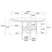 Lavon Oval 60-inch Wood Extension Leaf Dining Table Medium Grey