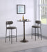 Viola Boucle Upholstered Bar Chair Grey (Set of 2)