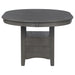 Lavon 5-piece Oval Extension Leaf Dining Set Medium Grey