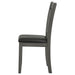 Lavon Wood Dining Side Chair Black and  Medium Grey (Set of 2)
