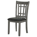 Lavon Wood Dining Side Chair Black and  Medium Grey (Set of 2)