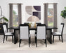 Brookmead 100-inch Extension Leaf Dining Table Black