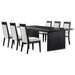 Brookmead 7-piece Extension Leaf Dining Table Set Black