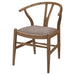 Dinah Wood Wishbone Dining Side Chair Walnut (Set of 2)