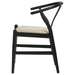 Crestmont Wood Wishbone Dining Side Chair Black (Set of 2)