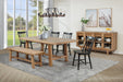 Middleton 76-inch Extension Leaf Dining Table Natural Brown