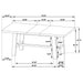 Middleton 6-piece Extension Leaf Dining Set Brown and Beige