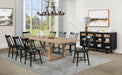 Middleton 10-piece Extension Leaf Dining Set Natural Brown and Black