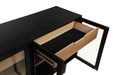 Middleton 4-door Sideboard Server with Dual Drawers Black
