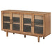 Middleton 4-door Sideboard Server with Dual Drawers Natural