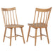 Middleton Solid Wood Dining Side Chair Brown (Set of 2)