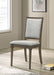 Onslow Upholstered Dining Side Chair Dark Brown (Set of 2)