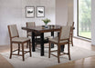 Patterson 5-piece Counter Height Dining Set Mango Oak