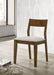 Almonte Dining Chair Upholstered Seat Dark Brown (Set of 2)