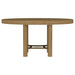 Arini 7-piece Round Dining Table Set Sand Wash and Black