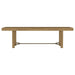 Arini 104-inch Extension Leaf Dining Table Sand Wash