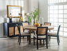 Arini Rattan Cane Dining Side Chair Black (Set of 2)