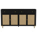 Arini 2-drawer Cane Door Dining Sideboard Server Black