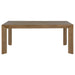 Bruner 5-piece 72-inch Rectangular Dining Set Natural Brown