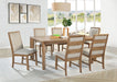 Bruner Upholstered Side Chair Natural Brown (Set of 2)