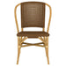 Lexley Woven Rattan Dining Side Chair Brown (Set of 2)